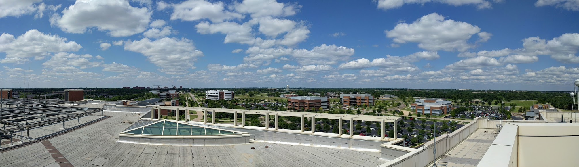 OU Campus viewed from NWC roof